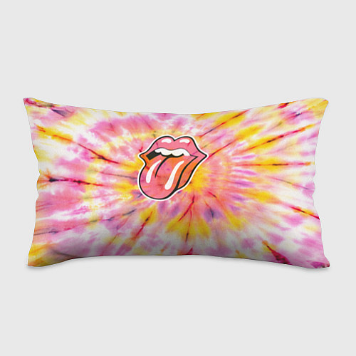 Подушка-антистресс Rolling Stones tie-dye / 3D-принт – фото 1