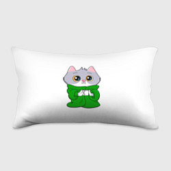 Подушка-антистресс Котёнок в пледе, цвет: 3D-принт
