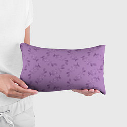 Подушка-антистресс Листья на фиолетовом фоне, цвет: 3D-принт — фото 2