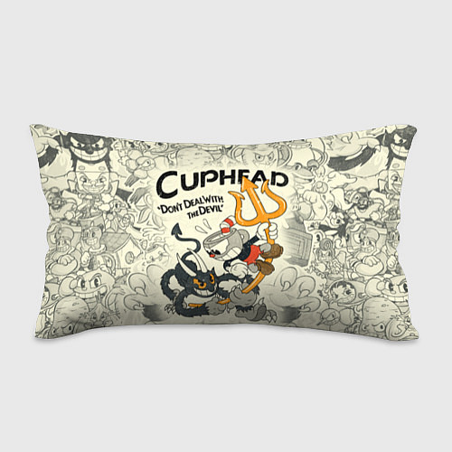 Подушка-антистресс Cuphead and Devil / 3D-принт – фото 1