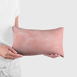 Подушка-антистресс Белые точки На розовом Фоне, цвет: 3D-принт — фото 2