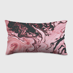 Подушка-антистресс Розовые Разводы С черными, цвет: 3D-принт