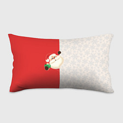 Подушка-антистресс Дед Мороз селфи, цвет: 3D-принт