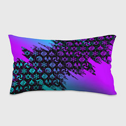 Подушка-антистресс GENSHIN NEON PATTERN SYMBOL НЕОН ЭМБЛЕМЫ, цвет: 3D-принт