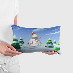 Подушка-антистресс Веселый Снеговичок, цвет: 3D-принт — фото 2