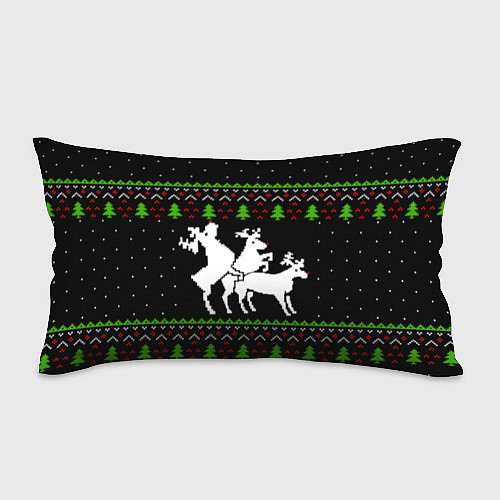 Подушка-антистресс Новогодние три оленя / 3D-принт – фото 1