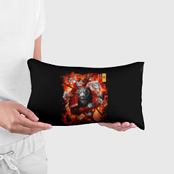 Подушка-антистресс Водяной Тигр 2022 и крупные кошки лев, рысь, цвет: 3D-принт — фото 2