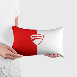 Подушка-антистресс DUCATI WHITE RED STYLE LOGO, цвет: 3D-принт — фото 2