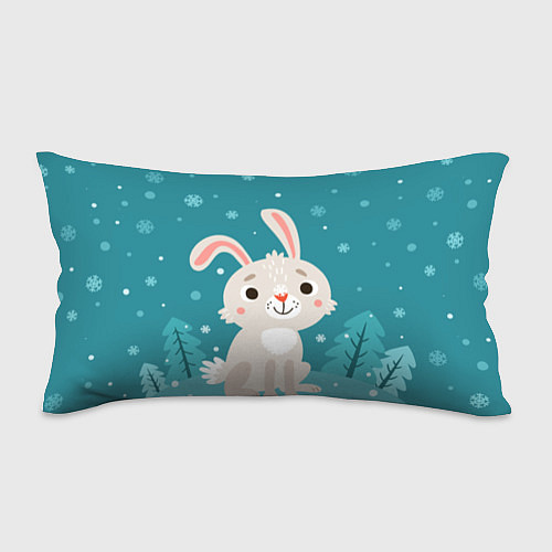 Подушка-антистресс Новогодний зайчик / 3D-принт – фото 1