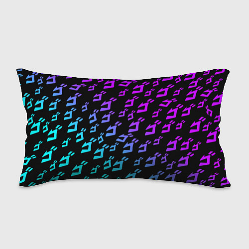 Подушка-антистресс JOJOS BIZARRE ADVENTURE NEON PATTERN НЕОН УЗОР / 3D-принт – фото 1