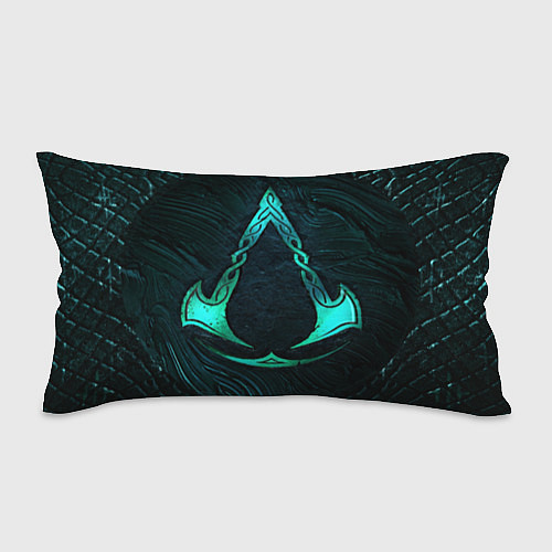 Подушка-антистресс ASSASSINS CREED VALHALLA SYMBOL NEON / 3D-принт – фото 1