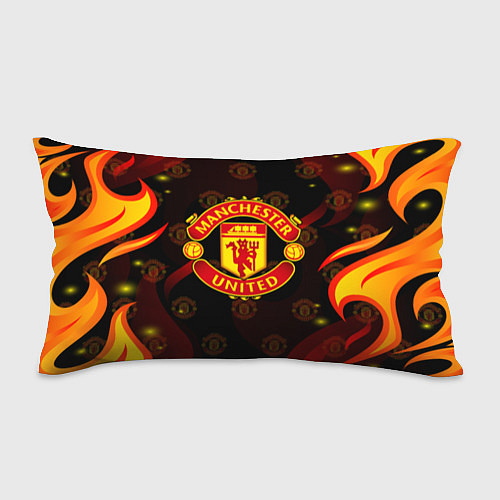 Подушка-антистресс MANCHESTER UNITED FIRE STYLE SPORT ПЛАМЯ / 3D-принт – фото 1