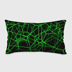 Подушка-антистресс Зеленые Полигоны Матрица, цвет: 3D-принт