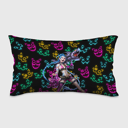 Подушка-антистресс JINX ARCANE NEON MEOW! LOL / 3D-принт – фото 1