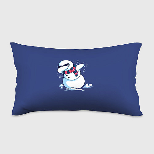 Подушка-антистресс Dab Snowman in a scarf / 3D-принт – фото 1