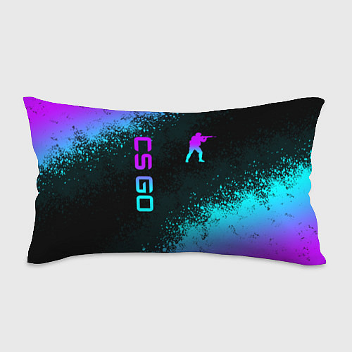 Подушка-антистресс CS GO NEON SYMBOL STYLE SKIN КС ГО НЕОН / 3D-принт – фото 1