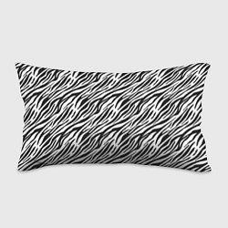 Подушка-антистресс Чёрно-Белые полоски Зебры, цвет: 3D-принт