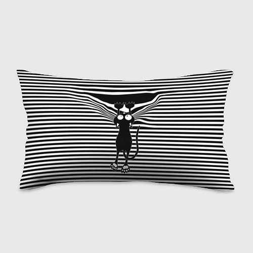 Подушка-антистресс Кот рвет тельняшку / 3D-принт – фото 1