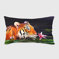 Подушка-антистресс Бенгальский Тигр в кустах