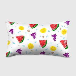 Подушка-антистресс Пиксельные фрукты, цвет: 3D-принт