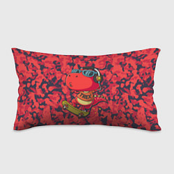 Подушка-антистресс Веселый динозавр на скейте