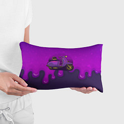 Подушка-антистресс Фиолетовый мопед, цвет: 3D-принт — фото 2