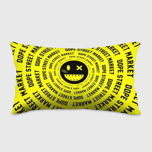 Подушка-антистресс Счастливый Смайлик Yellow Dope Street Market / 3D-принт – фото 1