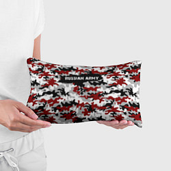 Подушка-антистресс Красный камуфляж - хаки, цвет: 3D-принт — фото 2
