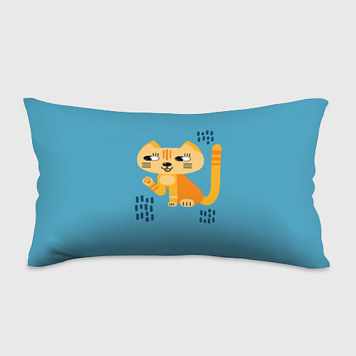 Подушка-антистресс Рыжий кот в геометрическом стиле / 3D-принт – фото 1
