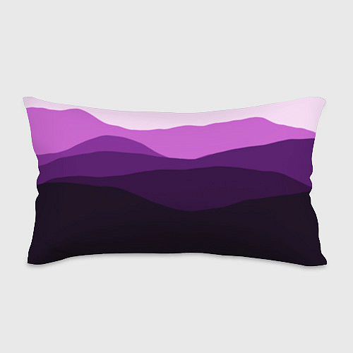 Подушка-антистресс Фиолетовый градиент горы абстракция / 3D-принт – фото 1