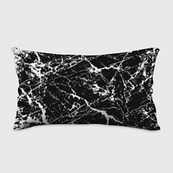 Подушка-антистресс Текстура чёрного мрамора Texture of black marble, цвет: 3D-принт