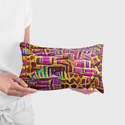 Подушка-антистресс Африканские яркие мотивы, цвет: 3D-принт — фото 2