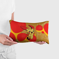 Подушка-антистресс Веселый Пикачу с крестиком, цвет: 3D-принт — фото 2