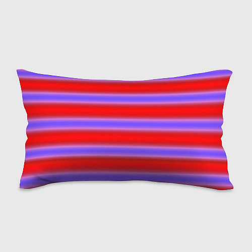 Подушка-антистресс Striped pattern мягкие размытые полосы красные фио / 3D-принт – фото 1