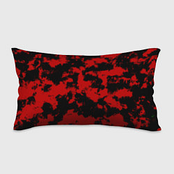 Подушка-антистресс Черно-красная абстракция, цвет: 3D-принт