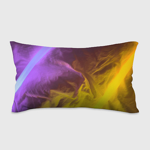 Подушка-антистресс Неоновые фонари на шёлковой поверхности - Фиолетов / 3D-принт – фото 1