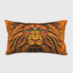 Подушка-антистресс Африканский Лев Морда Льва с узорами Мандала, цвет: 3D-принт
