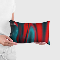 Подушка-антистресс Абстрактная неоновая наноброня - Красный, цвет: 3D-принт — фото 2