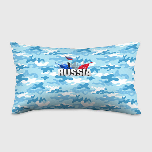 Подушка-антистресс Russia: синий камфуляж / 3D-принт – фото 1