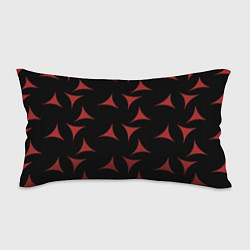Подушка-антистресс Red Stars - Красные треугольные объекты в чёрном п, цвет: 3D-принт