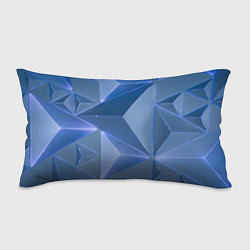 Подушка-антистресс Неоновая киберпанк броня - Синий, цвет: 3D-принт