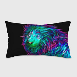Подушка-антистресс Светящийся неоновый лев, цвет: 3D-принт