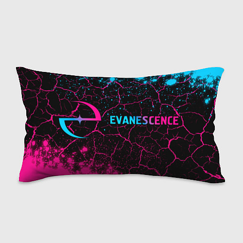 Подушка-антистресс Evanescence - neon gradient: надпись и символ / 3D-принт – фото 1