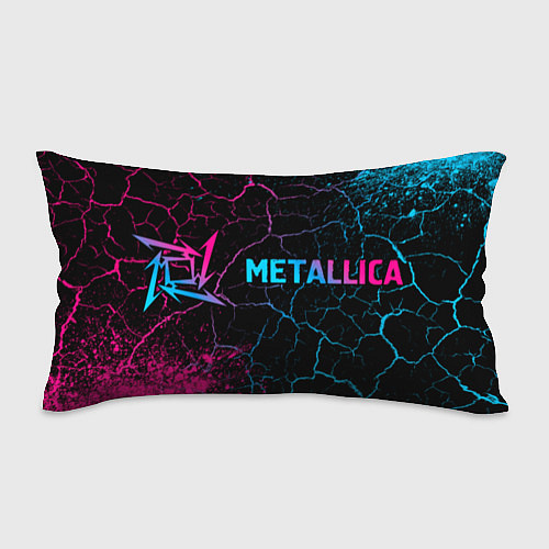 Подушка-антистресс Metallica - neon gradient: надпись и символ / 3D-принт – фото 1