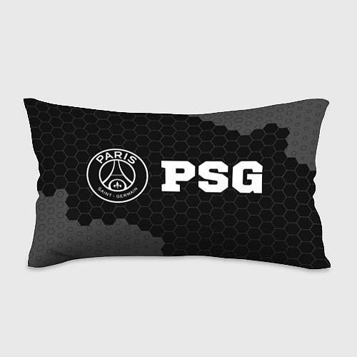 Подушка-антистресс PSG sport на темном фоне: надпись и символ / 3D-принт – фото 1