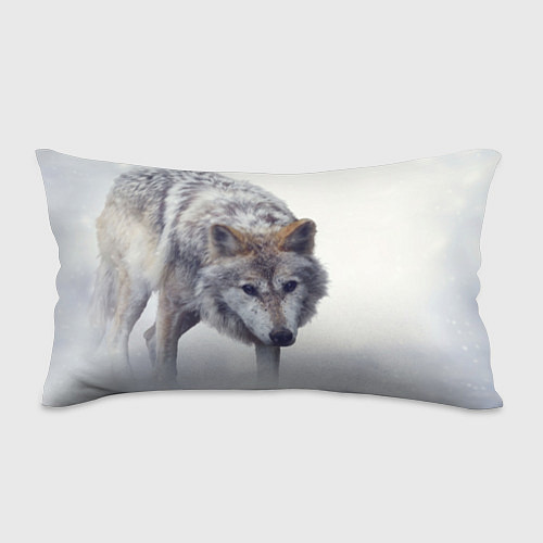 Подушка-антистресс Волк зимой / 3D-принт – фото 1
