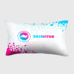 Подушка-антистресс Brighton neon gradient style: надпись и символ