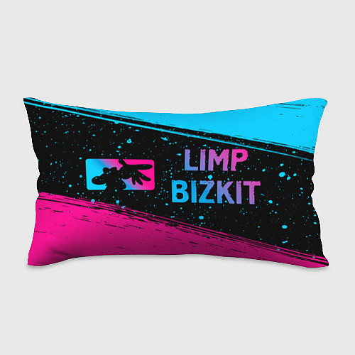 Подушка-антистресс Limp Bizkit - neon gradient: надпись и символ / 3D-принт – фото 1