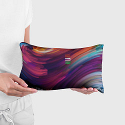 Подушка-антистресс Разноцветная экспрессивная композиция - Milano, цвет: 3D-принт — фото 2