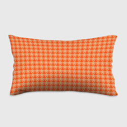Подушка-антистресс Цветочки на оранжевом фоне